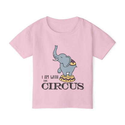 I Am With The Circus (Elephant) Heavy Cotton™ Toddler T-shirt