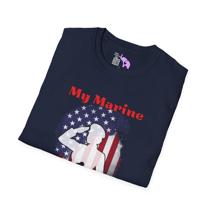 My Marine My Daughter (Dad) Adult T-shirt