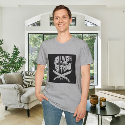 Jason Voorhees I Wish It Was Friday Adult T-shirt