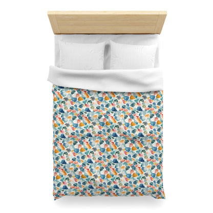 Watercolor Pebble Terrazzo Duvet Bedding Set