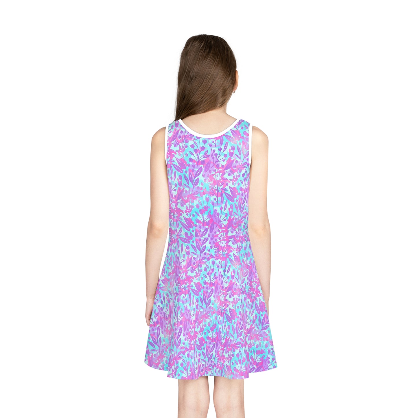 Sweet Berry Bloom Girls' Sleeveless Sundress