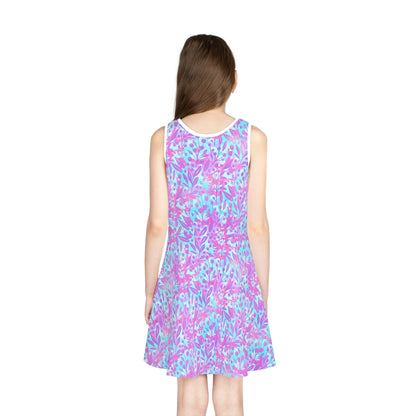 Sweet Berry Bloom Girls' Sleeveless Sundress