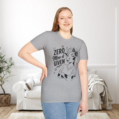 Zero Moo-d Given Adult T-shirt