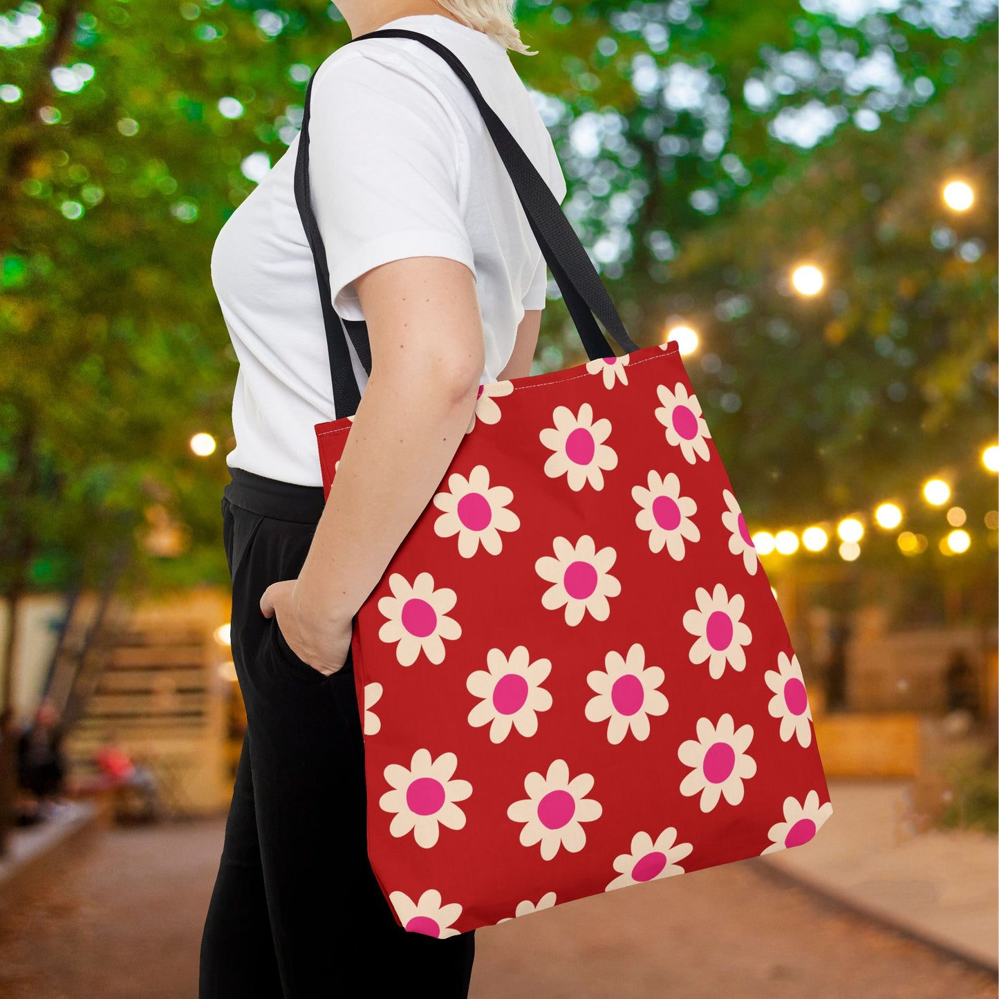 Cupid's Garden Canvas Tote Bag