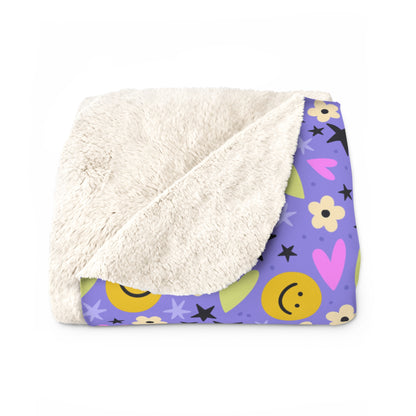 Happy Little Things Fleece Blanket