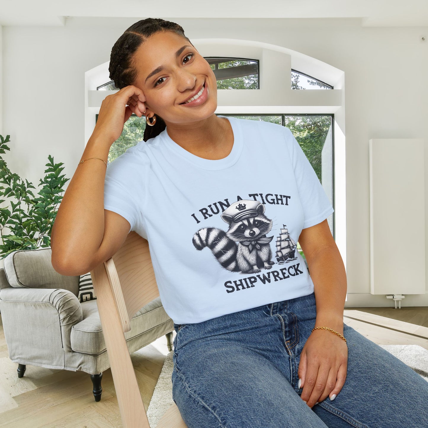 I Run A Tight Shipwreck Adult T-shirt