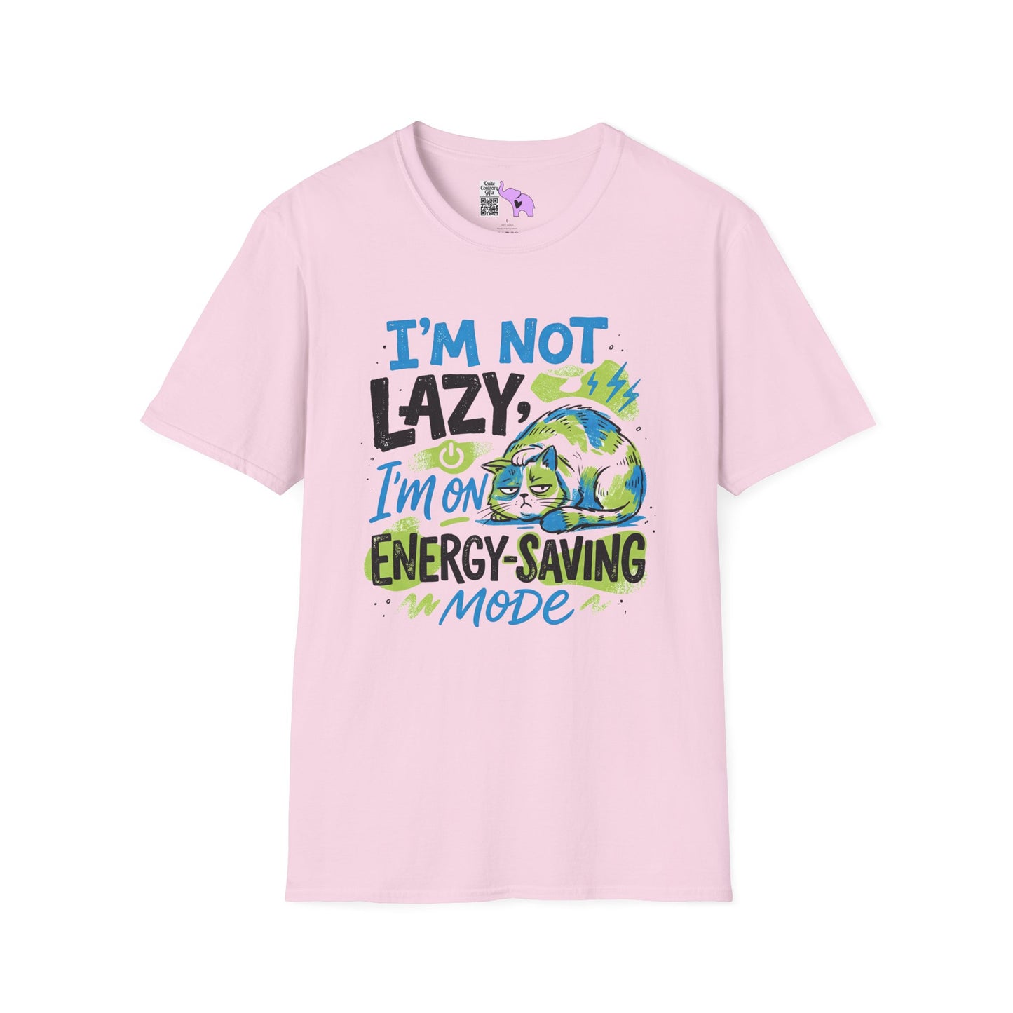 ""I'm Not Lazy, I'm On Energy Saving Mode (Cat) Adult T-shirt