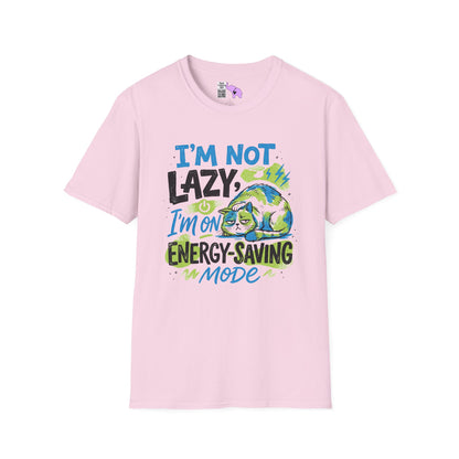 ""I'm Not Lazy, I'm On Energy Saving Mode (Cat) Adult T-shirt
