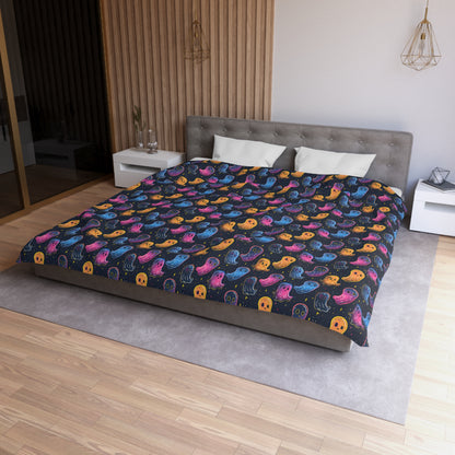 Neon Haunters Microfiber Duvet Cover