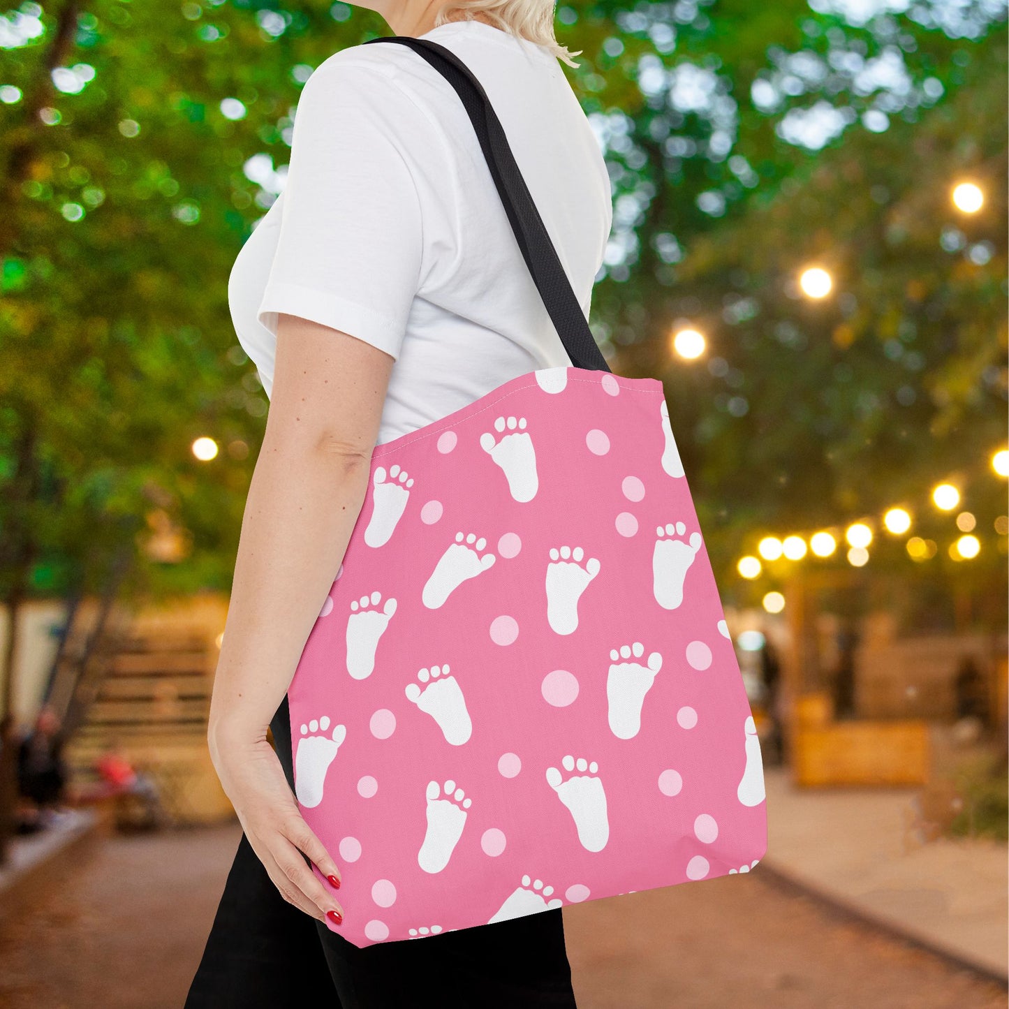 Baby Steps in Pink Canvas Tote Bag