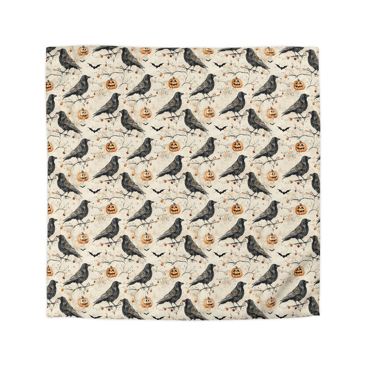 Crow & Gourd Microfiber Duvet Cover