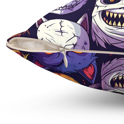 Monster Mash Up Throw Pillow