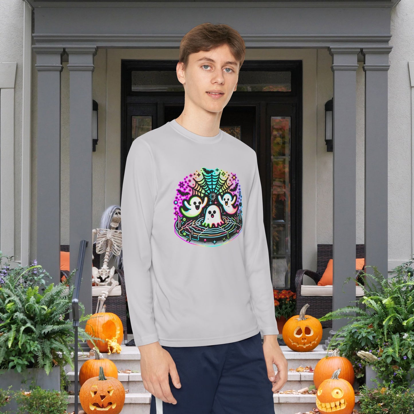 Neon Boo Youth Long Sleeve Tee