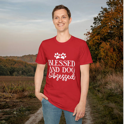 Blessed And Dog Obsessed Adult T-shirt