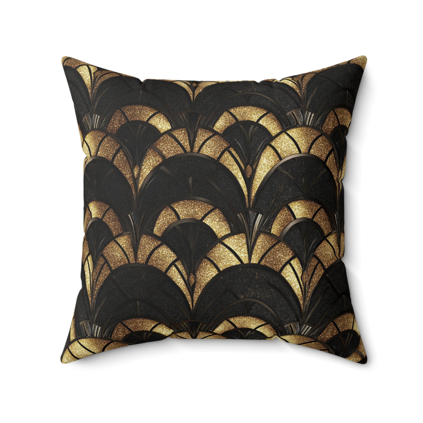 Gilded Elegance Throw Pillow