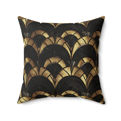 Gilded Elegance Throw Pillow