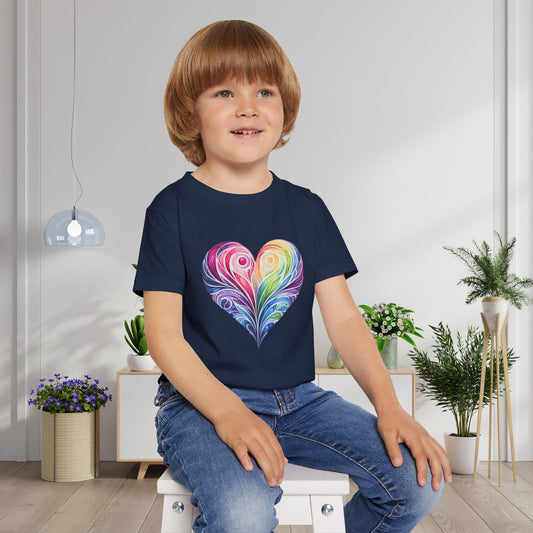 ""Colorwave Heart Heavy Cotton™ Toddler T-shirt