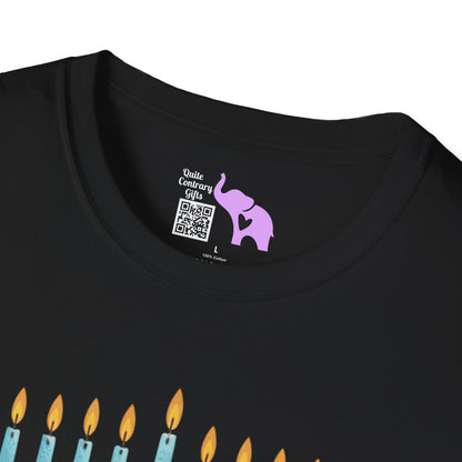 Love & Light Menorah Adult T-shirt