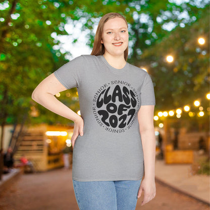 Round Senior Class of 2027 Adult T-shirt