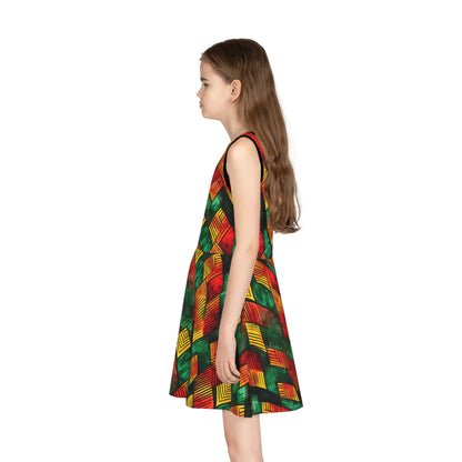Joyful Vibes Girls' Sleeveless Sundress