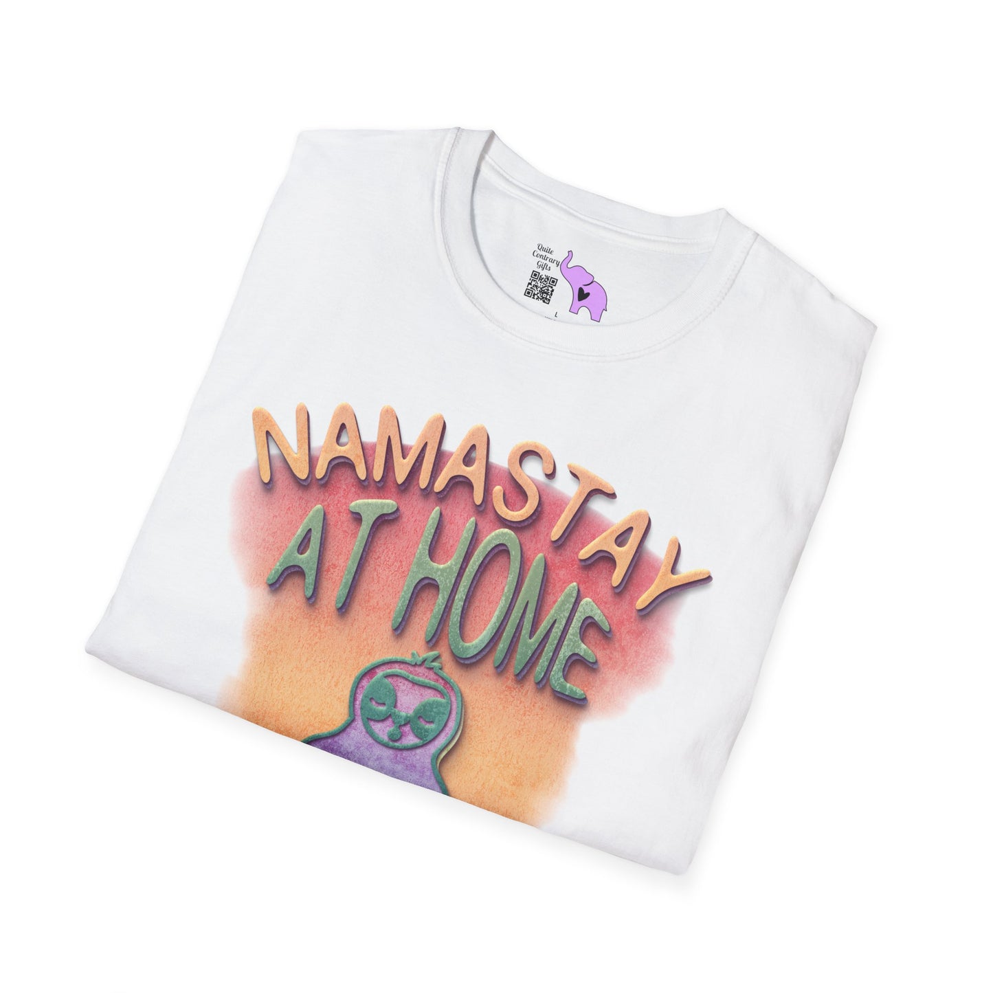 Namastay At Home Adult T-shirt
