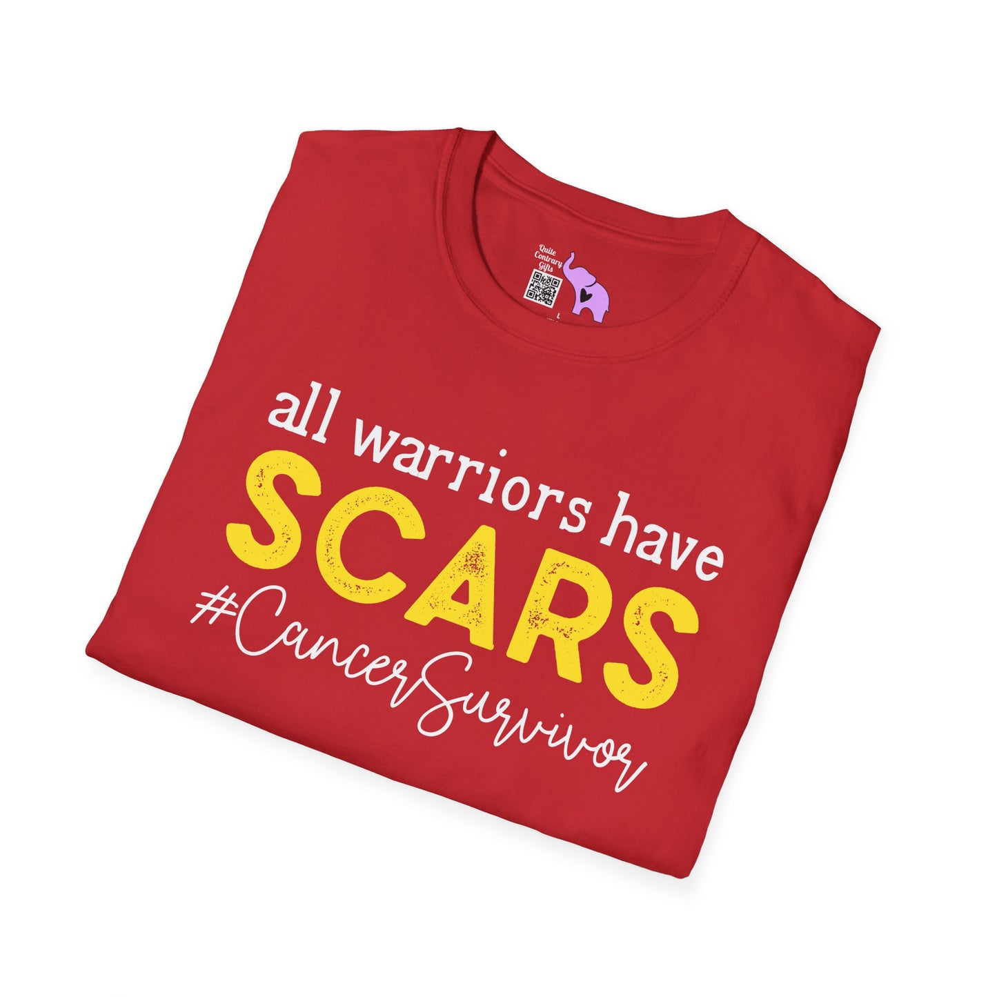 All Warriors Have Scars #CancerSurvivor Adult T-shirt