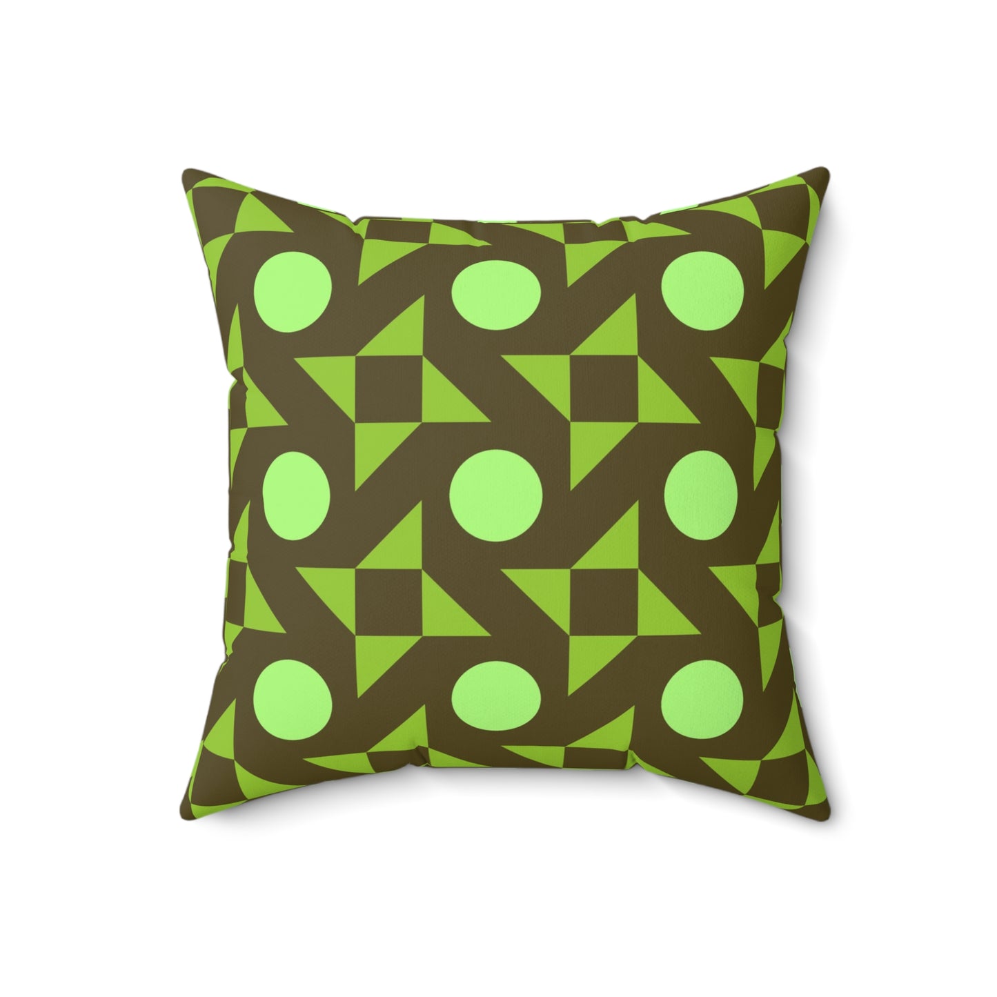 Pistachio Pinwheels Throw Pillow