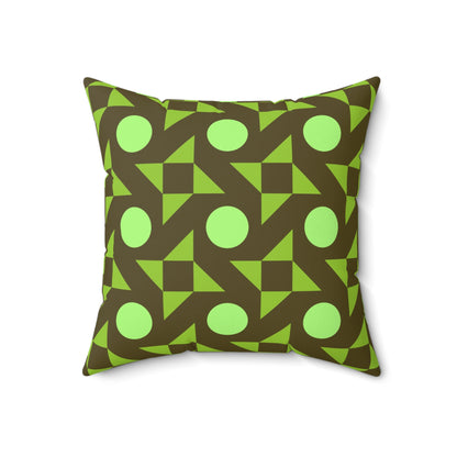 Pistachio Pinwheels Throw Pillow