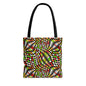 Warped Yellow/Green Checkered Canvas Tote Bag