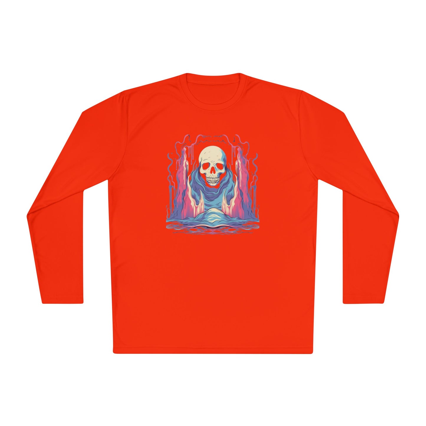 Creepy Ghost 2 Adult Long Sleeve Tee