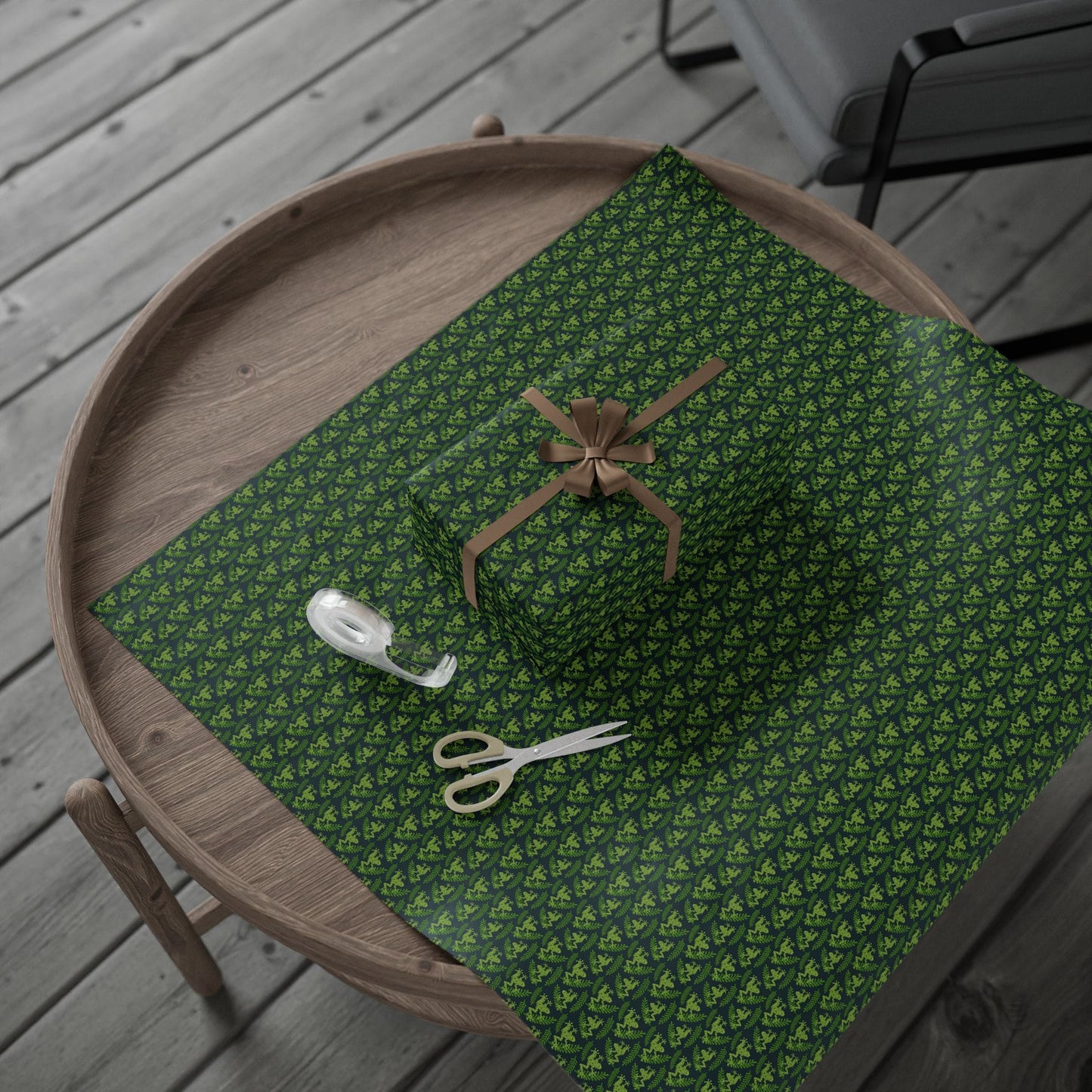 Emerald Canopy Frogs Wrapping Paper