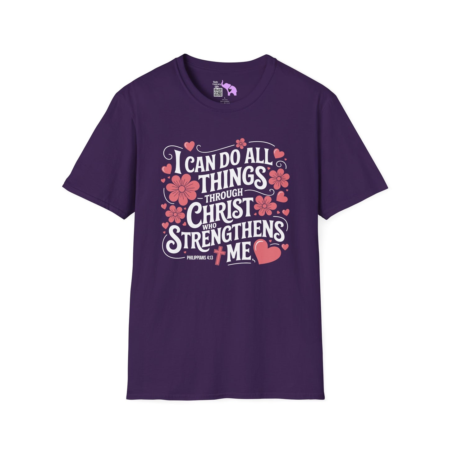 I Can Do All Things Through Christ Who Strengthens Me Adult T-shirt