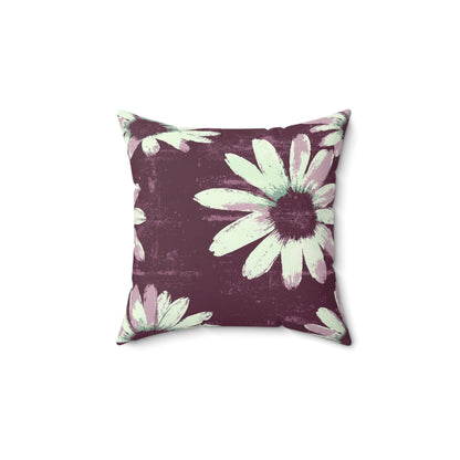 Purple Tide Petals Throw Pillow