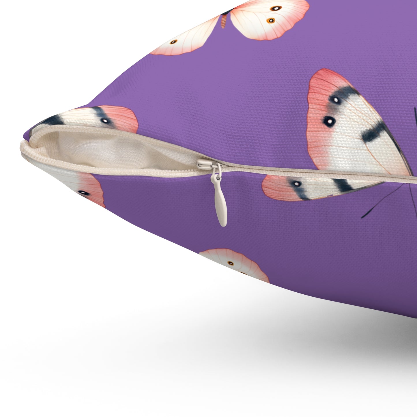 Lavender Flutter Throw Pillow