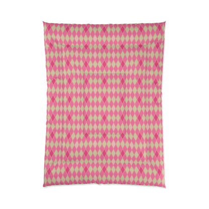 Pink Amour Harlequin Comforter