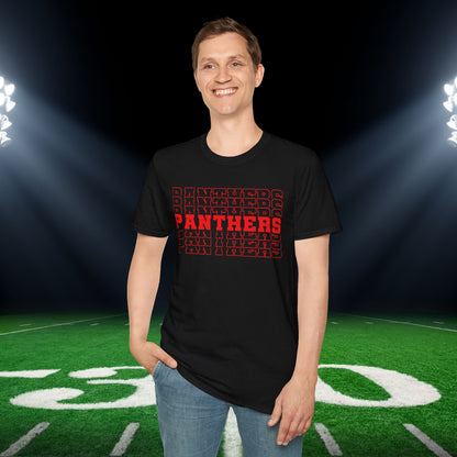 Panthers (Stacked) Adult T-shirt