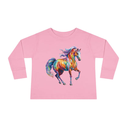 Dreamscape Stallion Toddler Long Sleeve Tee