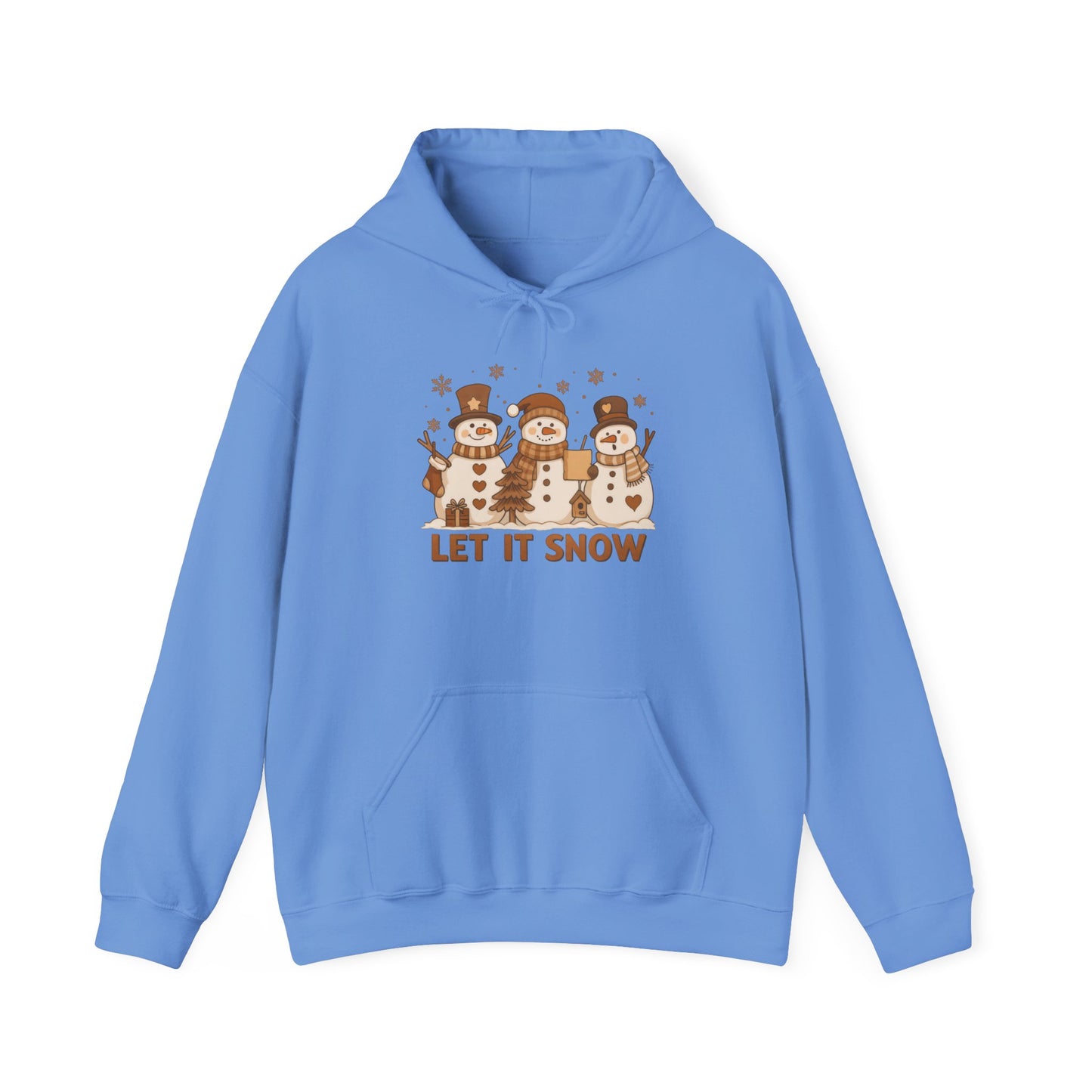 Let It Snow (Snowmen Trio) Adult Heavy Blend™ Hoodie