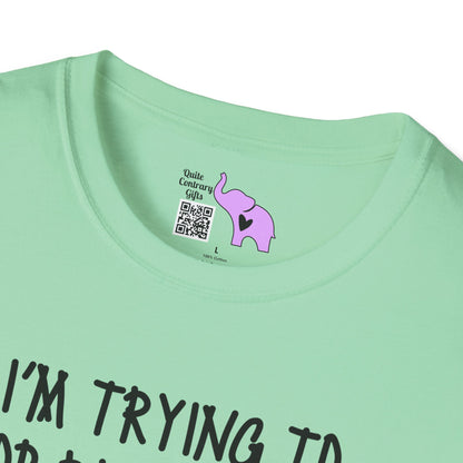 I'm Trying To Stop Being Mean But Yall Have To Stop Being Stupid First Adult T-shirt