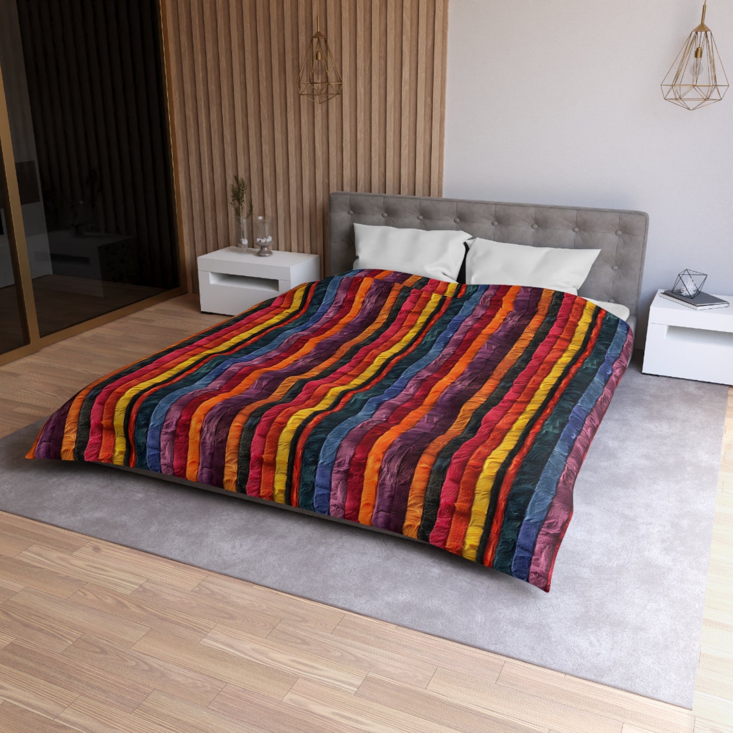 Vertical Vibes Duvet Bedding Set