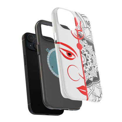 Goddess Durga Mata w/Mandala MagSafe® Compatible Tough Case for iPhone