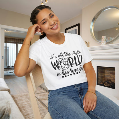 He's Got the Whole World in His Hands (2) Adult T-shirt