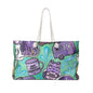 Spooky Camping (Green/Purple) Weekender Bag
