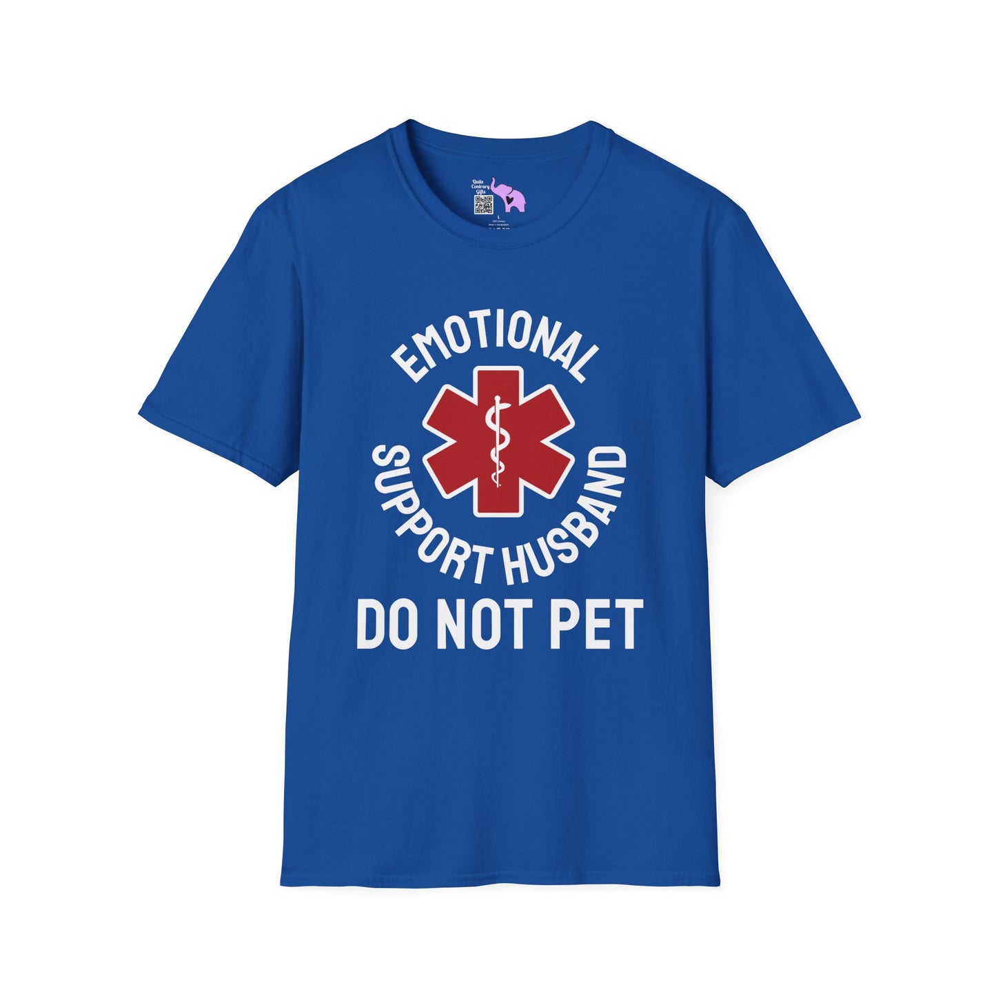 Emotional Support Husband Do Not Pet Adult T-shirt