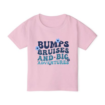 Bumps Bruises And Big Adventures Heavy Cotton™ Toddler T-shirt