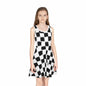 Distorted Check Girls' Sleeveless Sundress