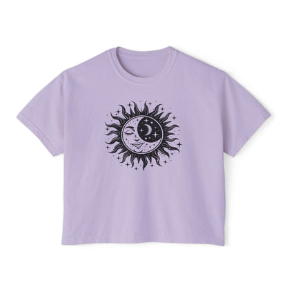 Celestial Sun/Moon Women's Boxy Tee