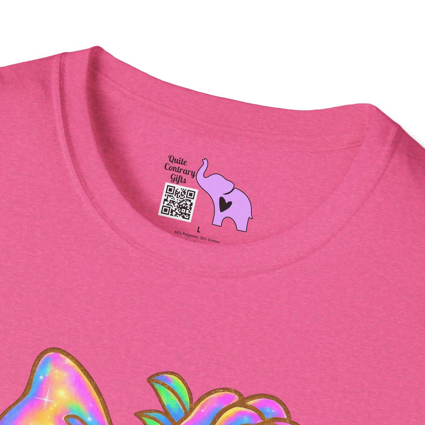 Neon Sugar Skull Adult T-shirt