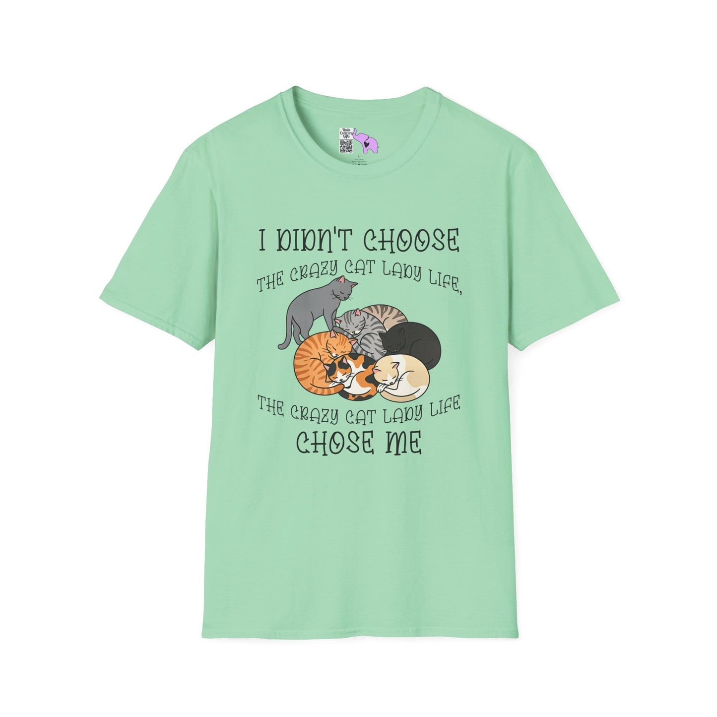 I Didn't Choose The Crazy Cat Lady Life, It Chose Me Adult T-shirt