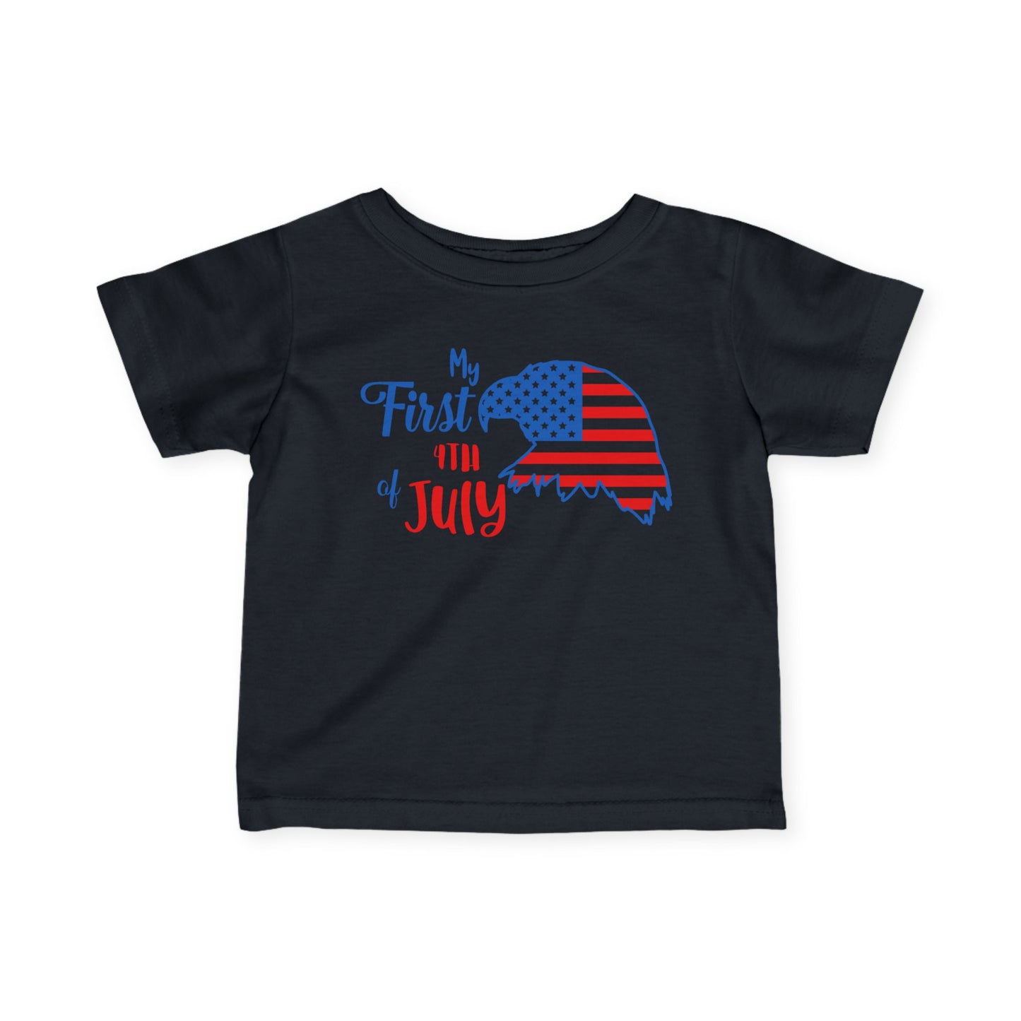 My First 4th of July (Eagle) Infant Soft T-Shirt